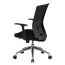 Ergonomischer Schreibtischstuhl Apolo 63, Farbe: Schwarz / Chrom, mit atmungsaktiver Rückenlehne