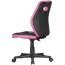 Bequemer Jugenddrehstuhl Apolo 96, Farbe: Pink / Schwarz, mit hoher Rückenlehne