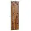 Garderobe aus Sheesham Massivholz, Farbe: Sheesham - Abmessungen: 140 x 40 x 7 cm (H x B x T)