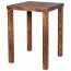 Handgefertigter Stehtisch Apolo 191, Farbe: Sheesham - Abmessungen: 80 x 80 cm (B x T), aus Sheesham Massivholz