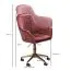 Design Drehstuhl Apolo 117, Farbe: Rosa / Gold, mit angenehm geformter Sitzschale für hohen Komfort