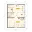 Ferienhaus F34 mit 2 Etagen | 66,6 m² | 70 mm Blockbohlen | Naturbelassen | Inkl. Fußboden & Fenster 1-Hand-Dreh-Kippsystematik