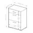 Schuhschrank Stepino | Farbe: Eiche Artisan / Anthrazit matt | 2 Klippfächer | 1 Schublade |Garderobe | 60 x 30 x 88,5 cm | Flur