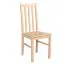 Essgruppe F mit 4 Stühlen, Holzfarbe: Eiche, einfaches Design, 4 massive Holzstühle, robuster Tisch, platzsparend, hochwertiges Material, pflegeleicht