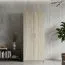 Drehtürenschrank / Kleiderschrank Pamulang 14, Farbe: Sonoma Eiche - Abmessungen: 200 x 82 x 60 cm (H x B x T)