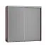 Schiebetürenschrank / Kleiderschrank Tabubil 32, Farbe: Wenge / Grau - Abmessungen: 200 x 200 x 60 cm (H x B x T)