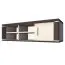 Hängeschrank Aitape 04, Farbe: Sonoma Eiche dunkel / Sonoma Eiche hell - Abmessungen: 37 x 135 x 30 cm (H x B x T)