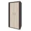 Drehtürenschrank / Kleiderschrank Aitape 29, Farbe: Sonoma Eiche dunkel / Sonoma Eiche hell - Abmessungen: 188 x 90 x 55 cm (H x B x T)