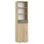 Schrank Ciomas 29, Farbe: Sonoma Eiche / Grau - Abmessungen: 190 x 50 x 40 cm (H x B x T)