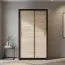Schiebetürenschrank / Kleiderschrank Sepatan 07, Farbe: Wenge / Sonoma Eiche - Abmessungen: 210 x 130 x 60 cm (H x B x T)