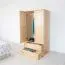 Kleiderschrank 90 cm breit