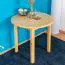 Runder Massivholz Esstisch 80x80 cm Kiefermassiv, Farbe: Natur