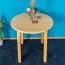 Runder Massivholz Esstisch 80x80 cm Kiefermassiv, Farbe: Natur