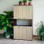 Schrank Cikupa 45, Farbe: Nuss / Ulme - Abmessungen: 190 x 90 x 40 cm (H x B x T)