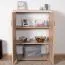 Kommode Cianjur 09, Farbe: Eiche / Weiß - Abmessungen: 108 x 80 x 40 cm (H x B x T)