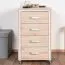 Rollcontainer Cianjur 17, Farbe: Eiche / Weiß - Abmessungen: 77 x 45 x 60 cm (H x B x T)
