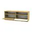TV Unterschrank Sirte 08, Farbe: Weiß / Eiche Hochglanz - Abmessungen: 45 x 120 x 40 cm (H x B x T)