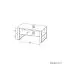 Couchtisch Trevalli 9, Farbe: Eiche / Schwarz - Abmessungen: 100 x 56 x 49 cm (B x T x H)