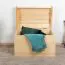 Truhe Kiefer massiv Vollholz natur 183 – Abmessung 77 x 54 x 50 cm