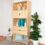 Regal, Küchenregal, Wohnzimmerregal, Bücherregal - 80 cm breit, Kiefer Holz-Massiv, Farbe: Natur