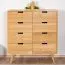 Kommode Eiche massiv natur Aurornis 36 - Abmessungen: 104 x 96 x 40 cm (H x B x T)