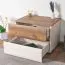 Schlafzimmer Komplett - Set A Papauta, 7-teilig, Kaschmir / Eiche dunkel