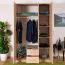 Drehtürenschrank / Kleiderschrank Plata 09, Farbe: Eiche Sonoma - 201 x 120 x 53 cm (H x B x T)