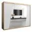 Schiebetürenschrank / Kleiderschrank Guajara 06 mit Spiegel, Farbe: Eiche Sonoma / Weiß matt - Abmessungen: 200 x 250 x 62 cm (H x B x T)