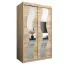 Schiebetürenschrank / Kleiderschrank Hacho 02 mit Spiegel, Farbe: Eiche Sonoma - Abmessungen: 200 x 120 x 62 cm ( H x B x T)