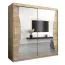 Schiebetürenschrank / Kleiderschrank Serbota 05 mit Spiegel, Farbe: Eiche Sonoma - Abmessungen: 200 x 200 x 62 cm (H x B x T)