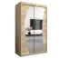 Schiebetürenschrank / Kleiderschrank Combin 02 mit Spiegel, Farbe: Eiche Sonoma - Abmessungen: 200 x 120 x 62 cm (H x B x T)