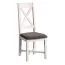 Stuhl mit Stoffbezug "Kilkis" Kiefer altweiß 42 - Abmessungen: 44 x 105 x 39 cm (L x H x T)