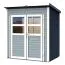 Holz-Gartenhaus 1,39 x 1,91 Meter (inkl. Dach) | Grau | Pultdach Abbildung