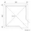 Holz-Gartenhaus 3,2 x 3,2 Meter (inkl. Dach) | 2 Fenster | 40 mm Blockbohlen |natur unbehandelt | Zeltdach | inkl. Fußboden | aus nordischer Fichte Abbildung