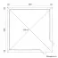Holz-Gartenhaus 4,2 x 4,2 Meter (inkl. Dach) | 2 Fenster | 40 mm Blockbohlen |natur unbehandelt | Zeltdach | inkl. Fußboden | aus nordischer Fichte Abbildung