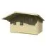 Gartenhaus 4 x 4,45 Meter (inkl. Dach) | Natur | Satteldach | 28 mm Blockbohlen Abbildung