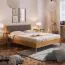 Massivholzbett | 180 x 200 cm | Wildeiche | Geölt | Natur Abbildung