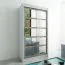 120 cm breiter Kleiderschrank mit 5 Fächern und 2 Türen | Farbe: Sonoma Eiche / Weiß Abbildung
