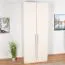 92 cm breiter Kleiderschrank mit 2 Türen | Farbe: Beige Abbildung