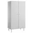 100 cm breiter Kleiderschrank mit 2 Türen | Farbe: Weiß Abbildung