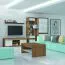 92 cm breiter Kleiderschrank mit 2 Türen | Farbe: Nuss / Weiß Abbildung