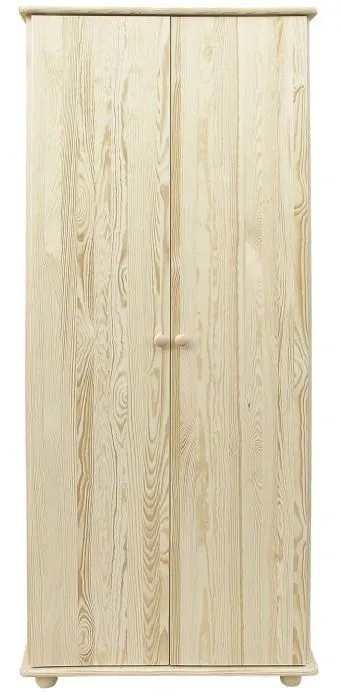 Kleiderschrank massiv Natur 195x84x59 cm Abbildung