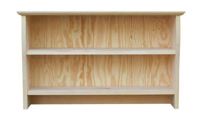 Küchenregal Hängeregal Küchen-Wandregal - 81 cm breit, Kiefer Massivholz, Farbe: Natur Abbildung