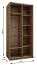 Kleiderschrank / Schiebetürenschrank | 6 Einlegeböden | 245,5 x 120 x 64 | 2 Kleiderstangen | 2 Schiebetüren | 6 Fächer | Farbe: Eiche Artisan | Soft-Close