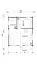Ferienhaus F18 mit Terrasse, Geländer u. Schlafboden | 44 m² | 70 mm Blockbohlen | Naturbelassen | inkl. Fenster 1 Hand Dreh-Kipp