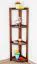Regal / Eckregal Kiefer massiv Vollholz Nussfarben Junco 61 - Abmessungen: 125 x 40 x 30 cm (H x B x T)