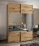 Kleiderschrank / Schiebetürenschrank | Soft-Close | 245,5 x 170 x 64 cm | 2 Kleiderschrank | 2 Schiebetüren | Spiegel | 11 Fächer | Farbe: Eiche Artisan