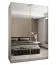 Kleiderschrank / Schiebetürenschrank | Farbe: Weiß | 245,5 x 170 x 64 cm | 11 Fächer | 2 Kleiderstangen | Spiegel | 2 Schiebetüren | Soft-Close