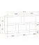 1,1 Meter breites Hängeregal / Wandregal | schlicht | Weiß | Smolikas 100 | 5 Fächer | 55 x 110 x 27 cm | eckig | reichlich Stauraum | Bücherregal