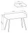 Wohnzimmer - Set A Horsham, 3-teilig, Farbe: Weiß, ABS-Kanten, Push-to-open Funktion, Beine: Schwarz, eine schmale Kommode, eine lange Kommode, ein Schminktisch